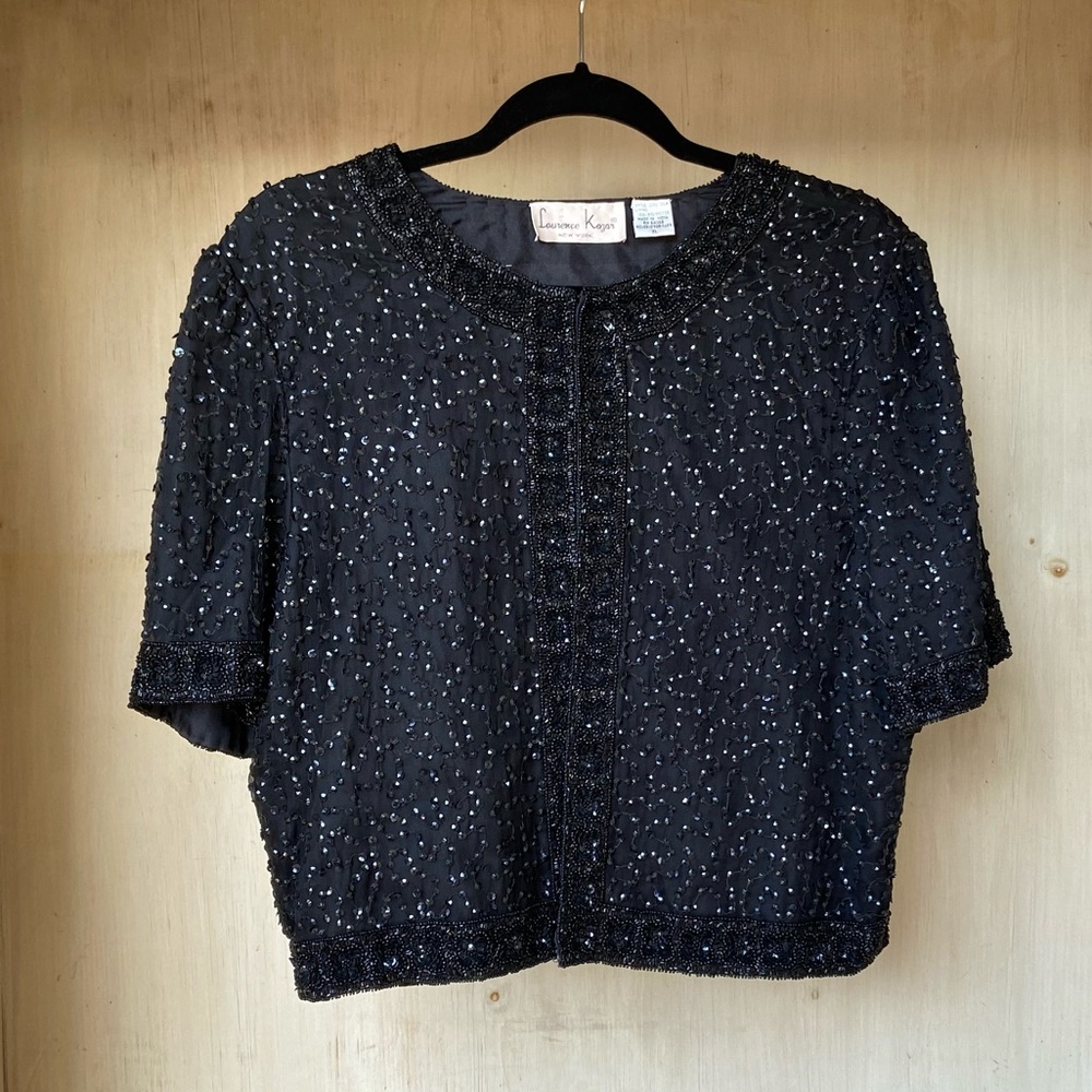 Splendid Laurence Kazar NY beaded sequin jacket